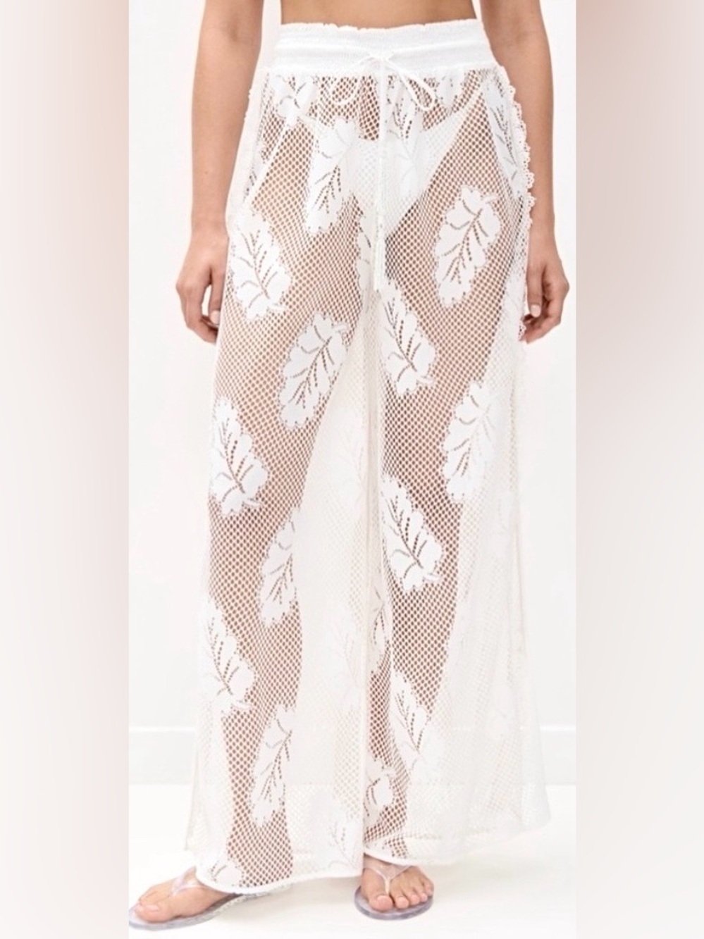 SOLD OUT Ramy Brook Luana Lace Cover-Up Pants NWT L Unopened